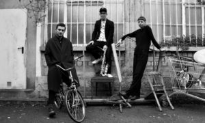 Photo en noir et blanc, du trio lauréat Jazz Migration, NA.
